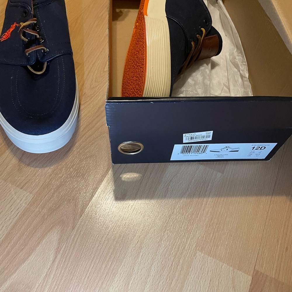 BRAND NEW Polo Ralph Lauren Navy Boat Shoes